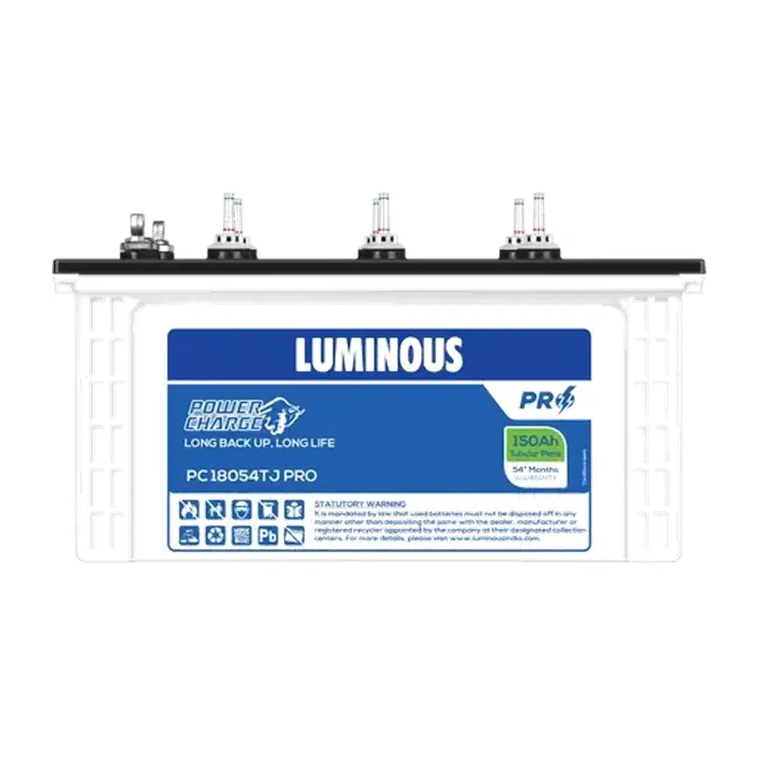 Luminous inverter battery 150 ah pc 18054 tj pro