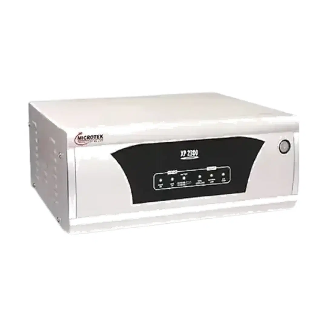 Microtek Heavy Duty 2350 Pure Sine Wave 2000VA/24V Inverter, Support 2 Battery with 2 Year Warranty for Home, Office & Shops
