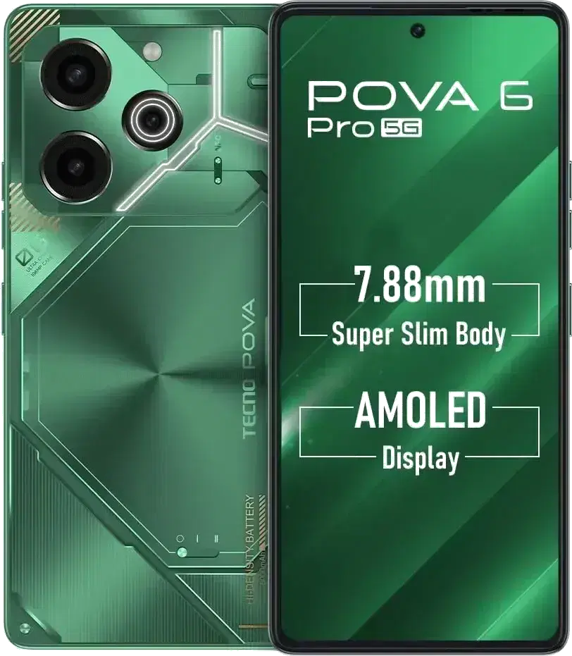 Tecno Pova 6 Pro (Comet Green, 256 GB) (12 GB RAM)