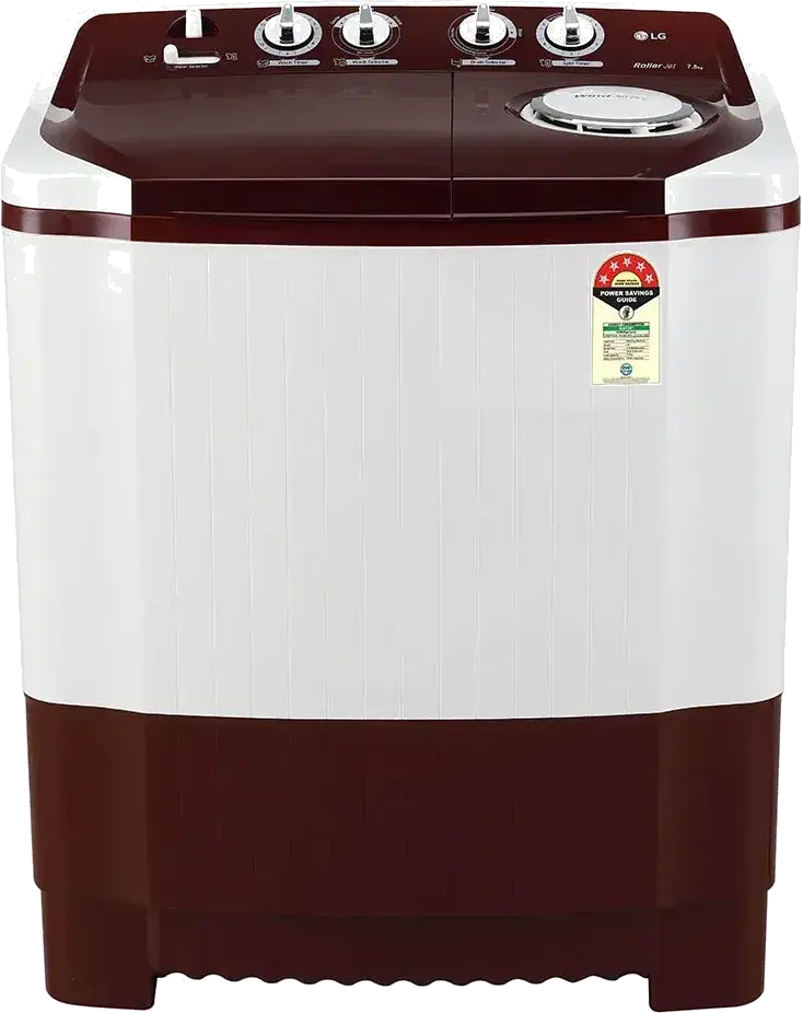 LG 7.5 kg 5 Star Semi Automatic Top Load Washing Machine Maroon (P7510RRAZ)