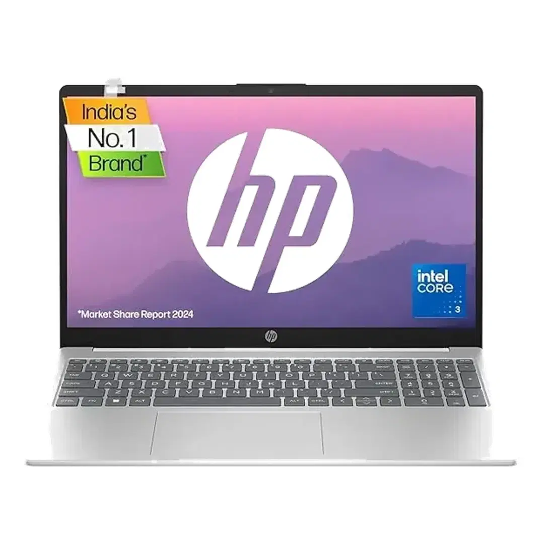 HP Intel Core 3 100U - (8 GB/512 GB SSD/Windows 11 Home) 15-fd1095TU Thin and Light Laptop (15.6 inch, Natural Silver, 1.65 kg)