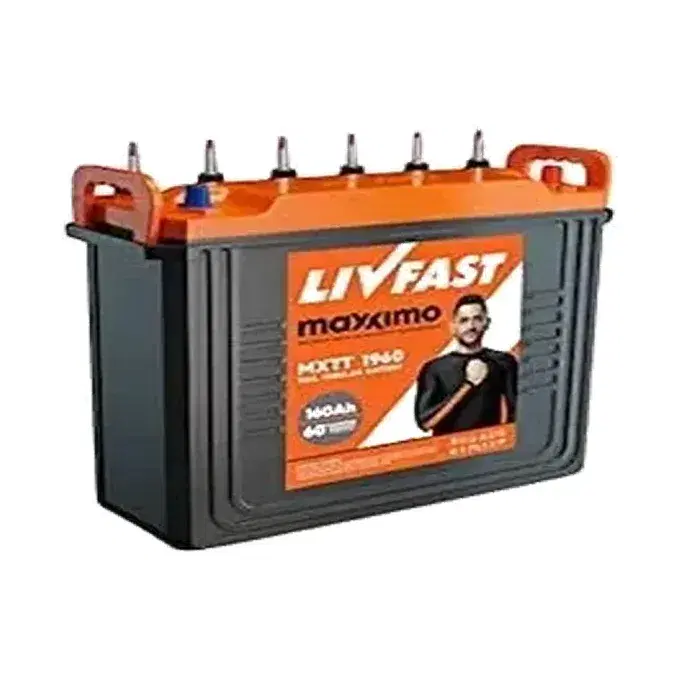 Livfast 60 Months Warranty Tubular Inverter Battery (150 Ah, Maxximo MXTT 1860)