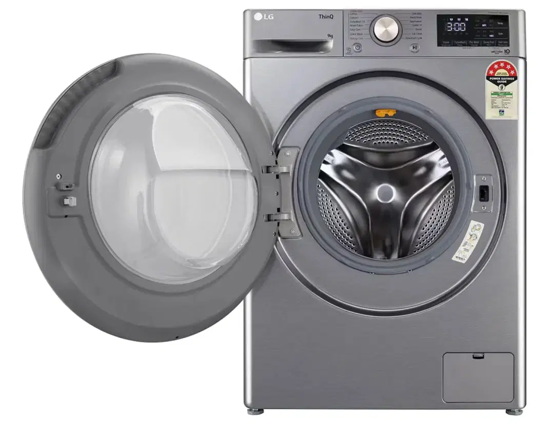 LG 9Kg Front Load Washing Machine with AI Direct Drive™ - Platinum Silver (FHP1209Z7P)
