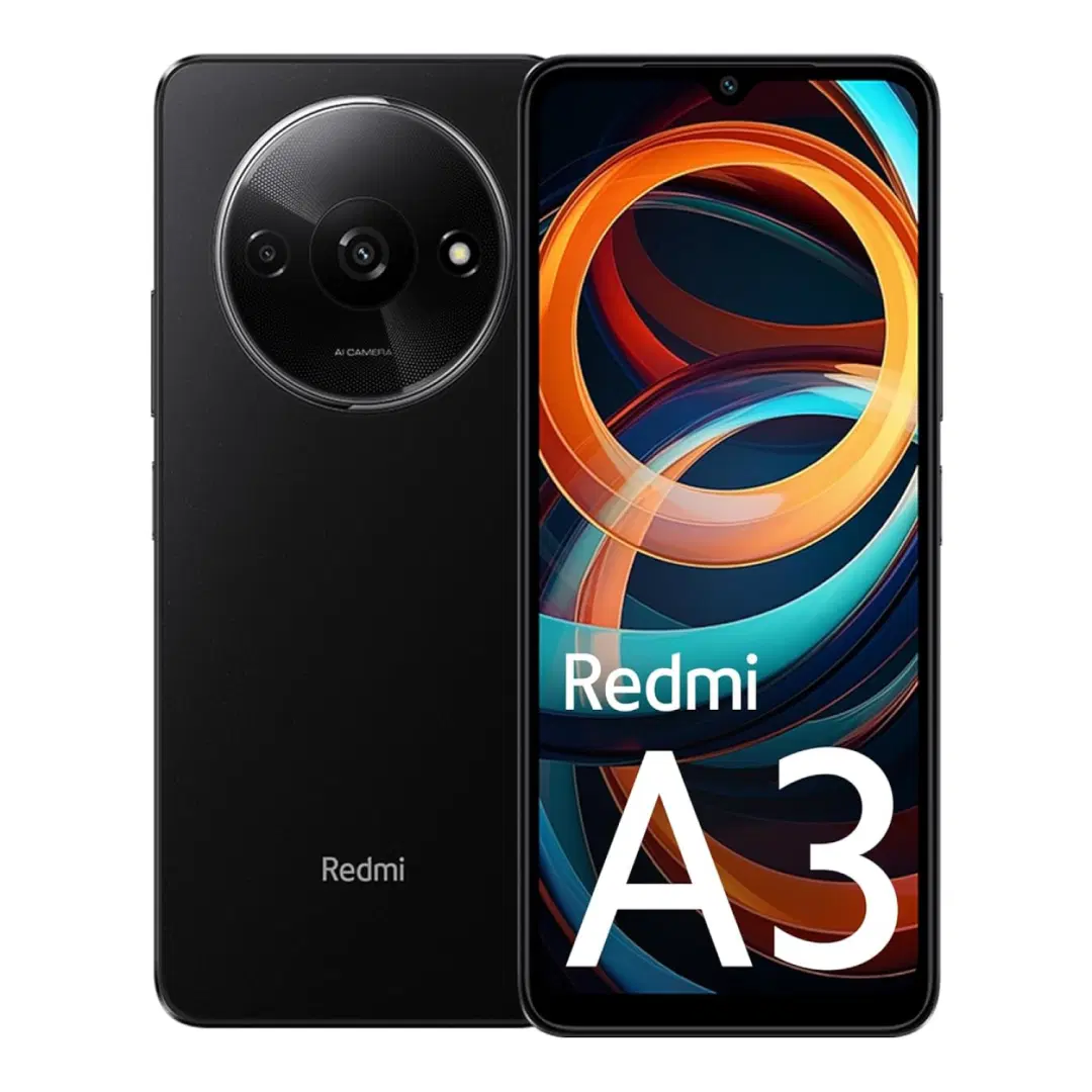 Redmi A3, 6 GB RAM, 128GB, Midnight Black
