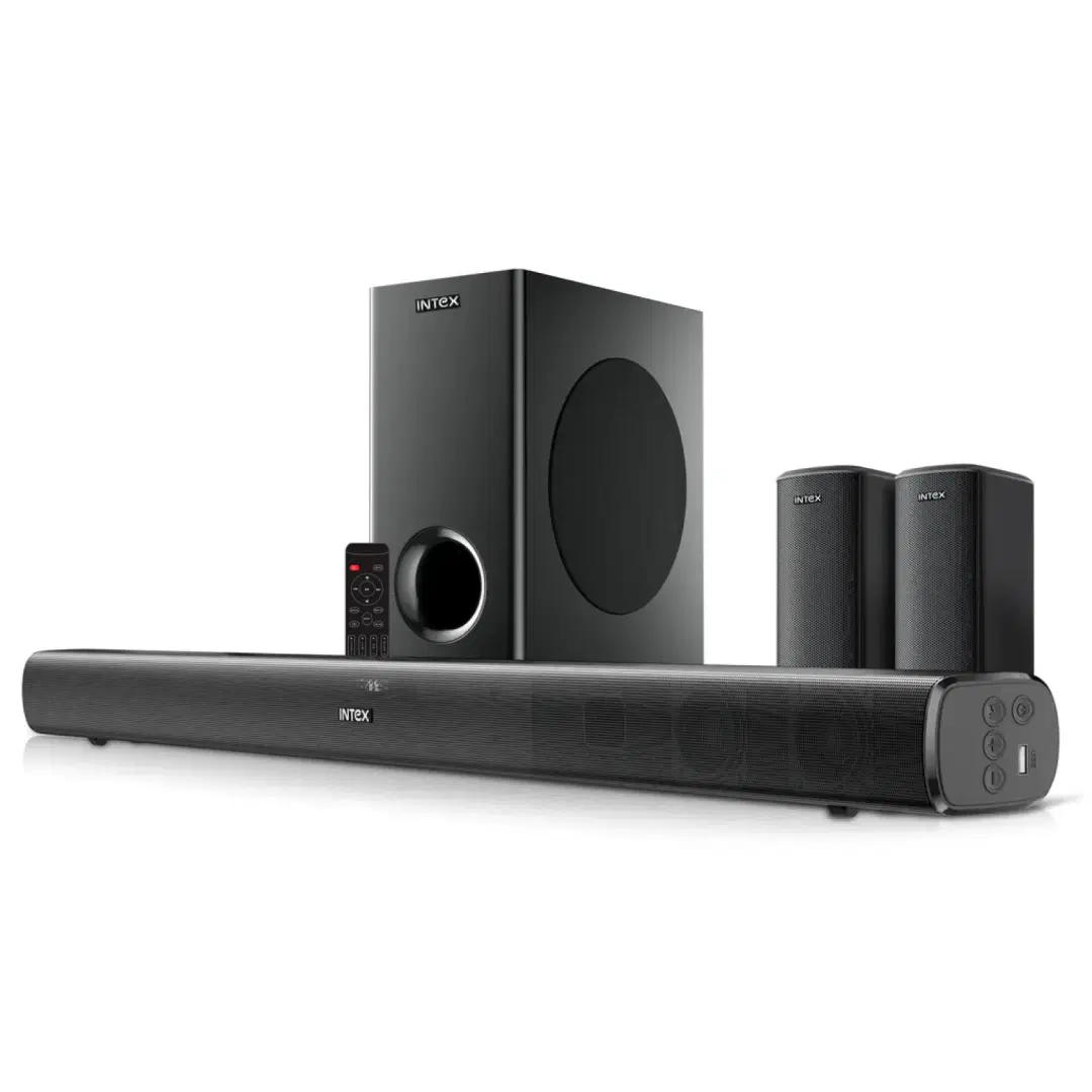 Intex Beast 20000 Soundbar Wired 200 W Bluetooth Soundbar (Black, 5.1 Channel)
