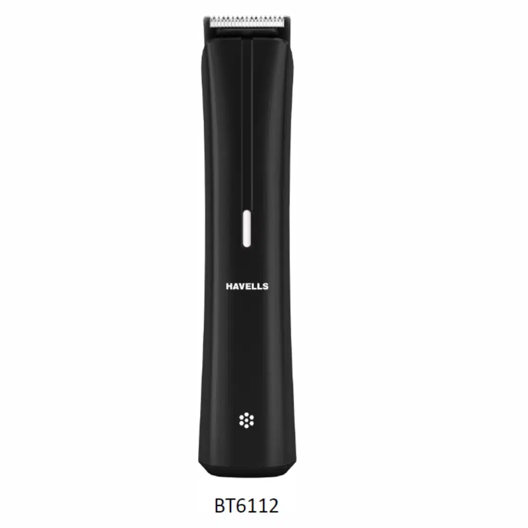Havells BT6112 Rechargeable Cordless Wet Trimmer for Beard, Body & Hair with 12 Length Settings for Men (90mins Runtime, Fast Charging, Black)
