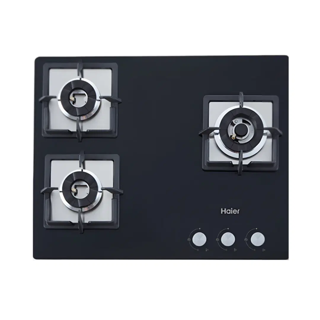 Haier HIC-Q563SGB:Build In Hob, 65 cm 3 Burner – Hybrid Hob