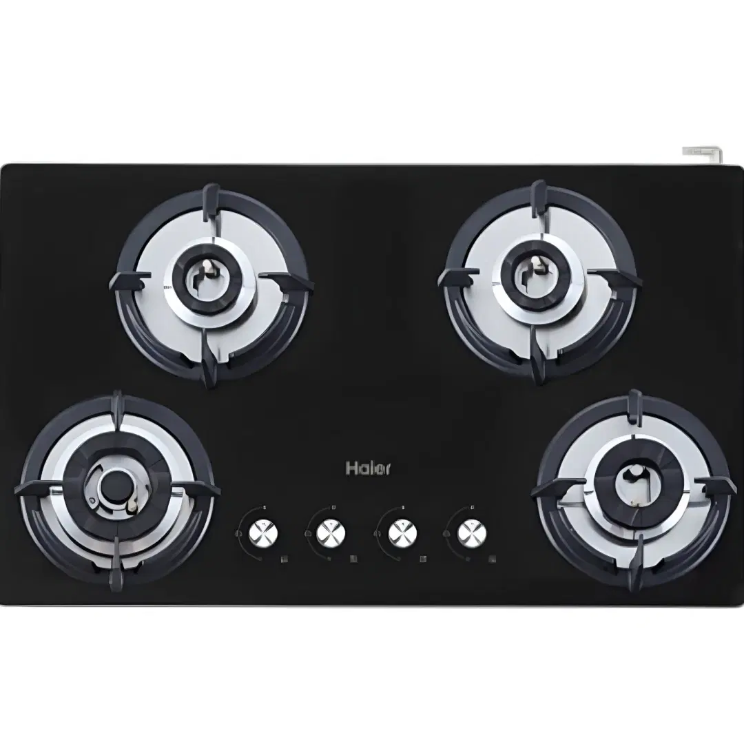 Haier HIC-Q574CGB:Build In Hob, 76 cm 4 Burner – Hybrid Hob