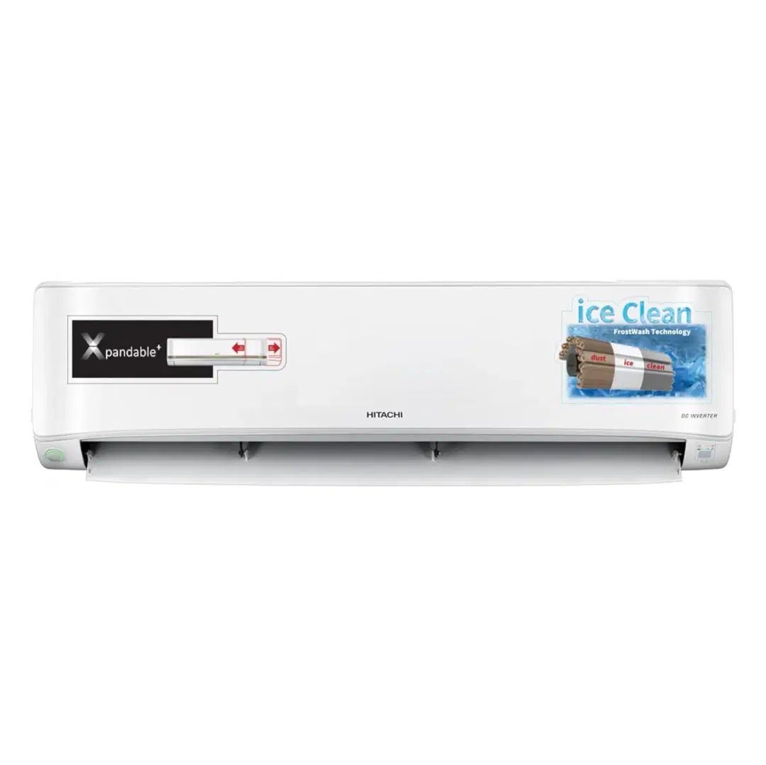 Hitachi 1.5 Ton Class 3 Star, ice Clean, Inverter Split AC (100% Copper, Dust Filter, 3400FXL RAS.E318PCAIBW, White)