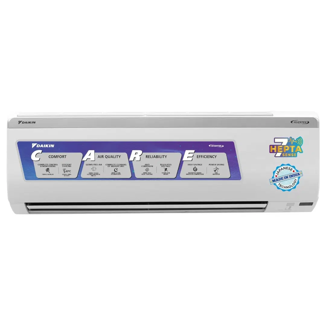 Daikin 1.5 Ton 3 Star Inverter Split AC (Copper, PM 2.5 Filter, Triple Display, Dew Clean Technology, Coanda Airflow, 2024 Model, GTKY50UV16V3F, White)