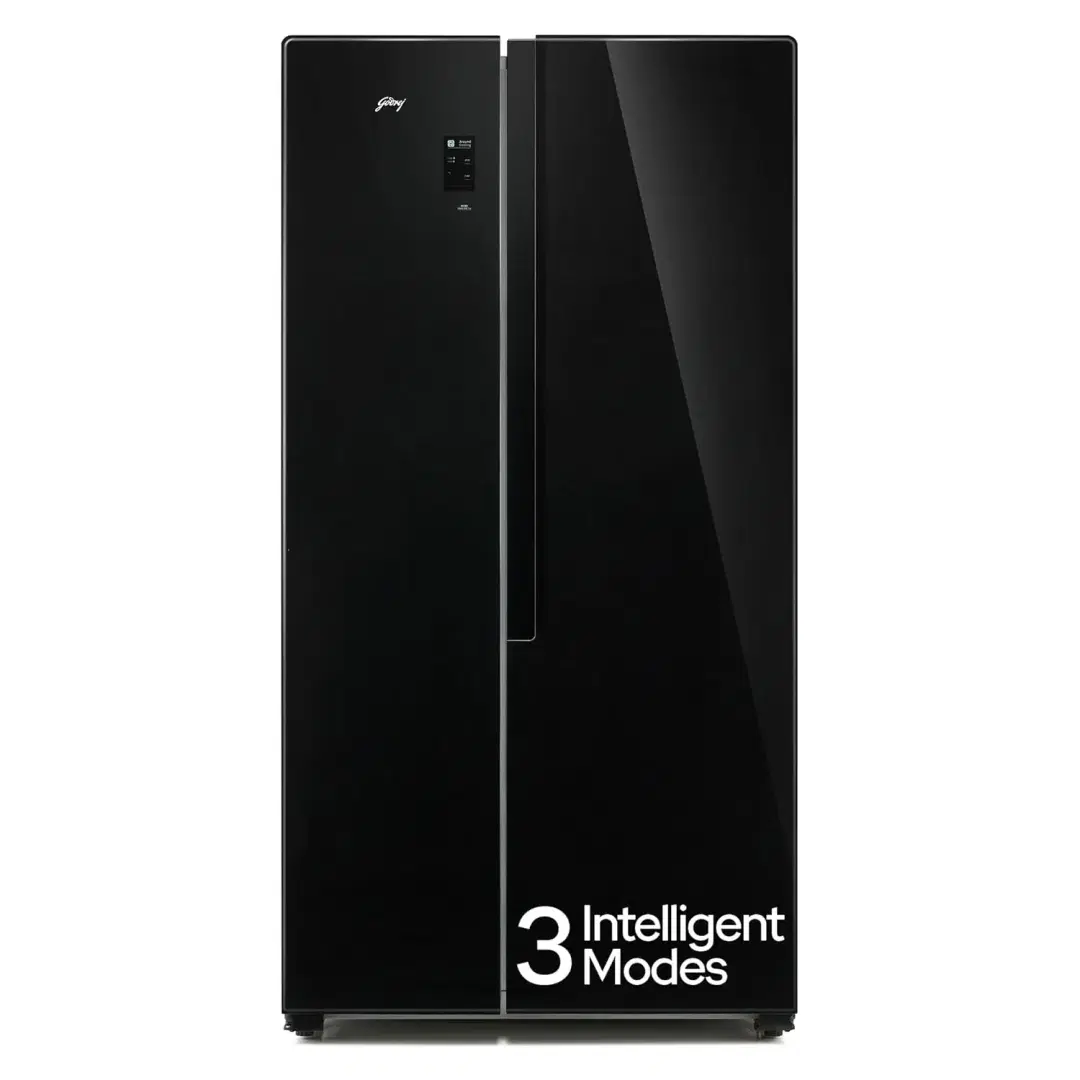 Godrej 564 L Multi Air Flow System, With Advanced Controls Frost Free Side-By-Side Refrigerator(RS EONVELVET 579 RFD GL BK, Glass Black)