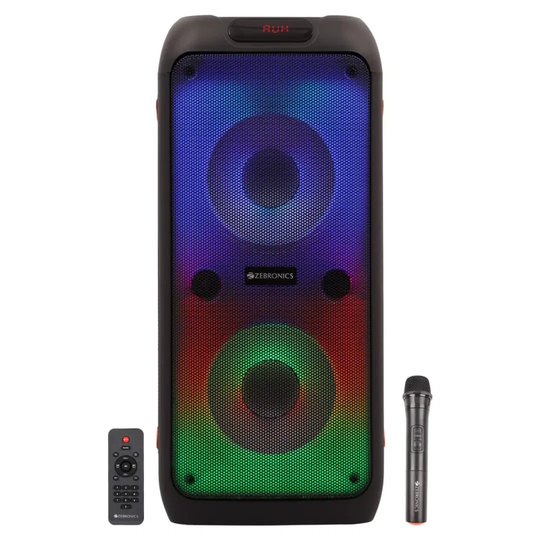Zebronics Vibe Portable Party with a 2.54cm Tweeter Speaker (Black, Mono Channel)