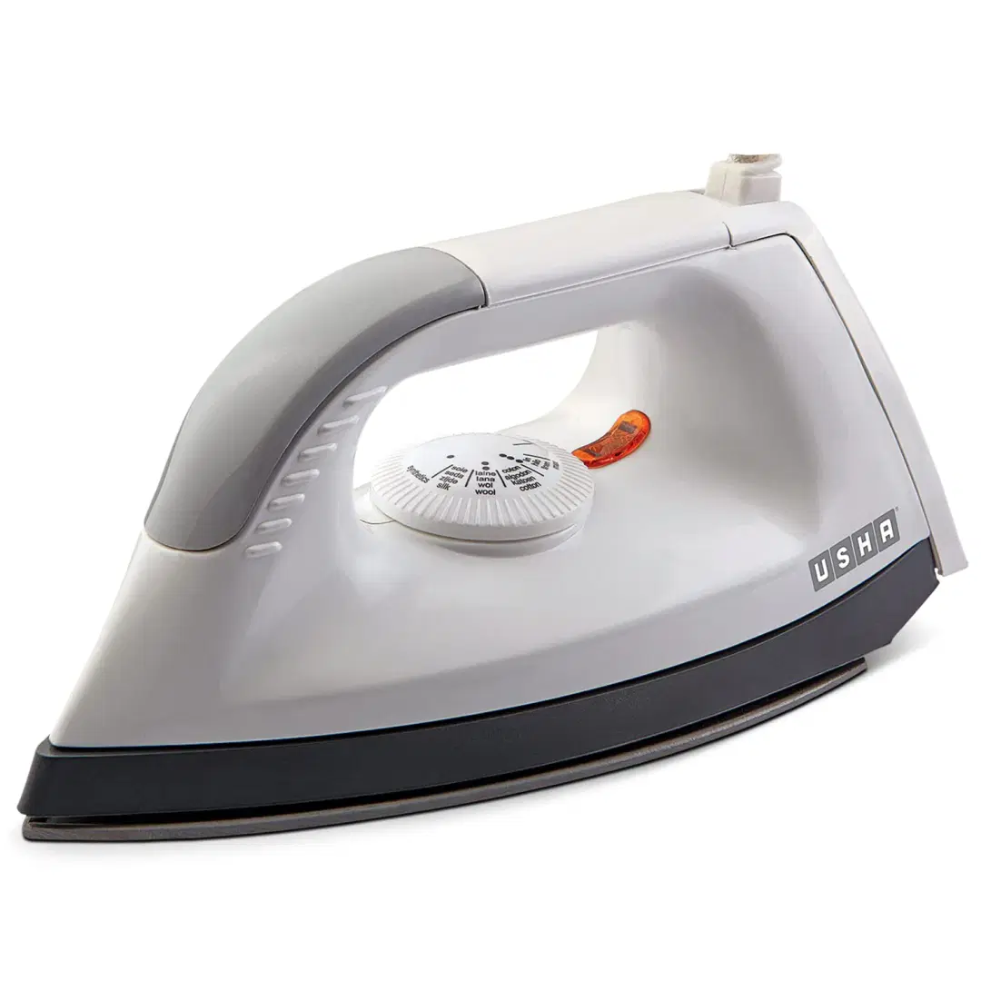 Usha EIectric 1602 1000 W Lightweight Dry Iron with Non-Stick Soleplate