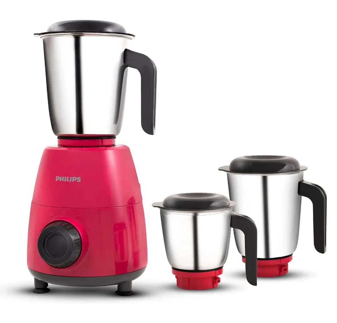 Philips HL7505/02 Mixer Grinder, 500W Endura Motor With Rapid Cool Motor Technology, 3 Heavy Duty And Leak Proof Jars