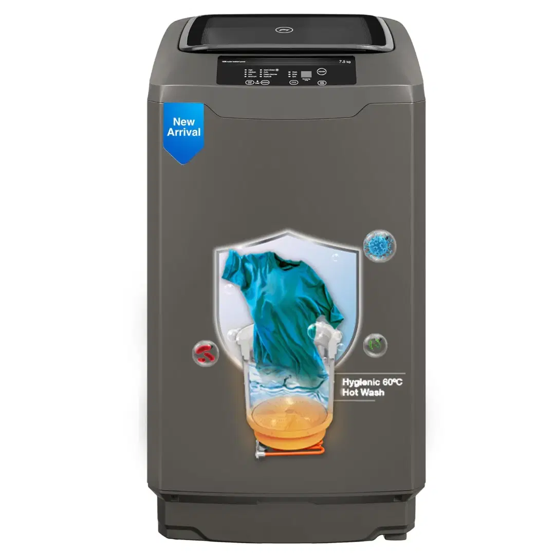 Godrej 7 kg 5 Star with Rollercoaster wash Washing Machine Fully Automatic Top Load Grey (WTEON ALR C 70 5.0 ROGR)