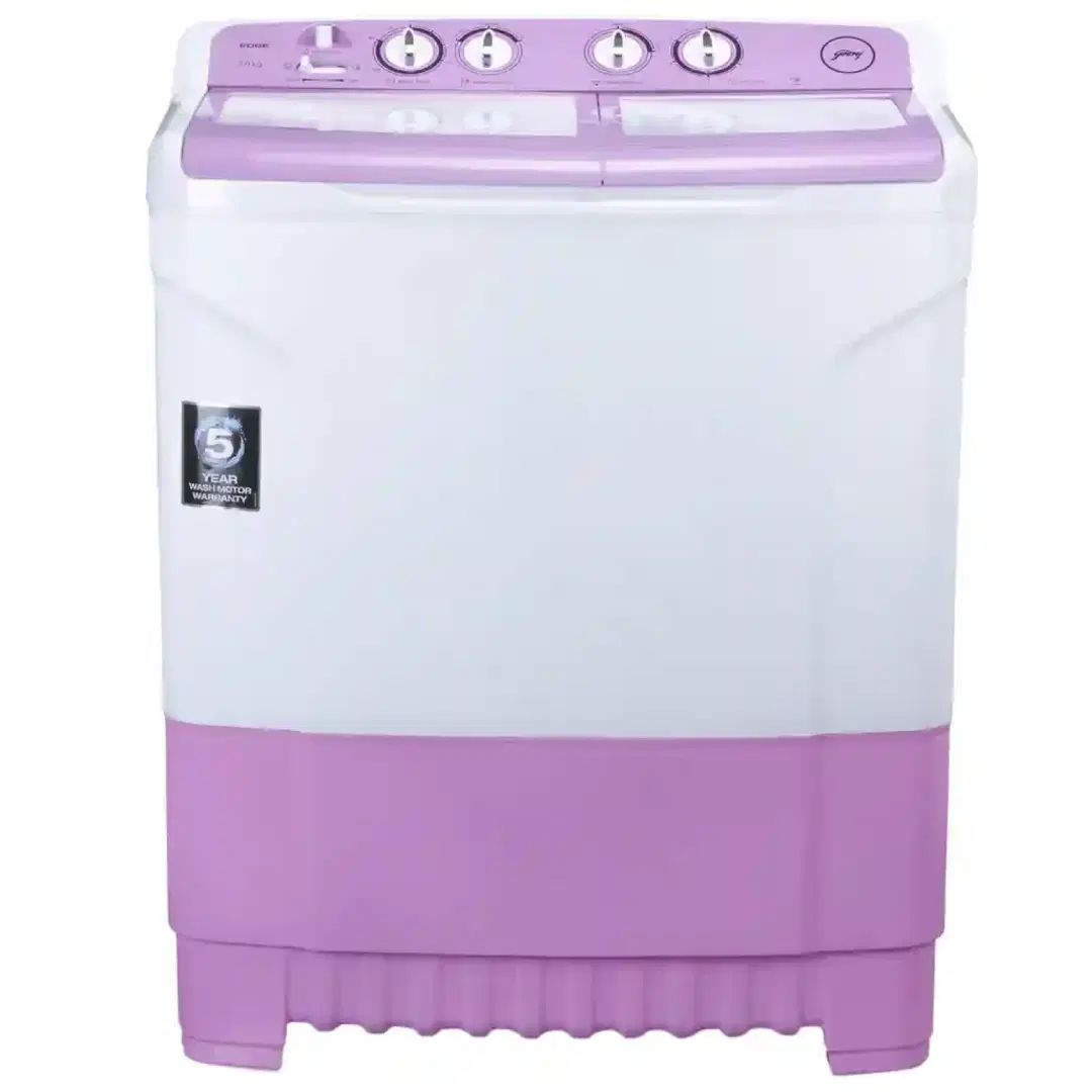 Godrej 8 kg Semi Automatic Top Load Washing Machine White, Purple (WS Edge 8.0 TB3 M LVDR)