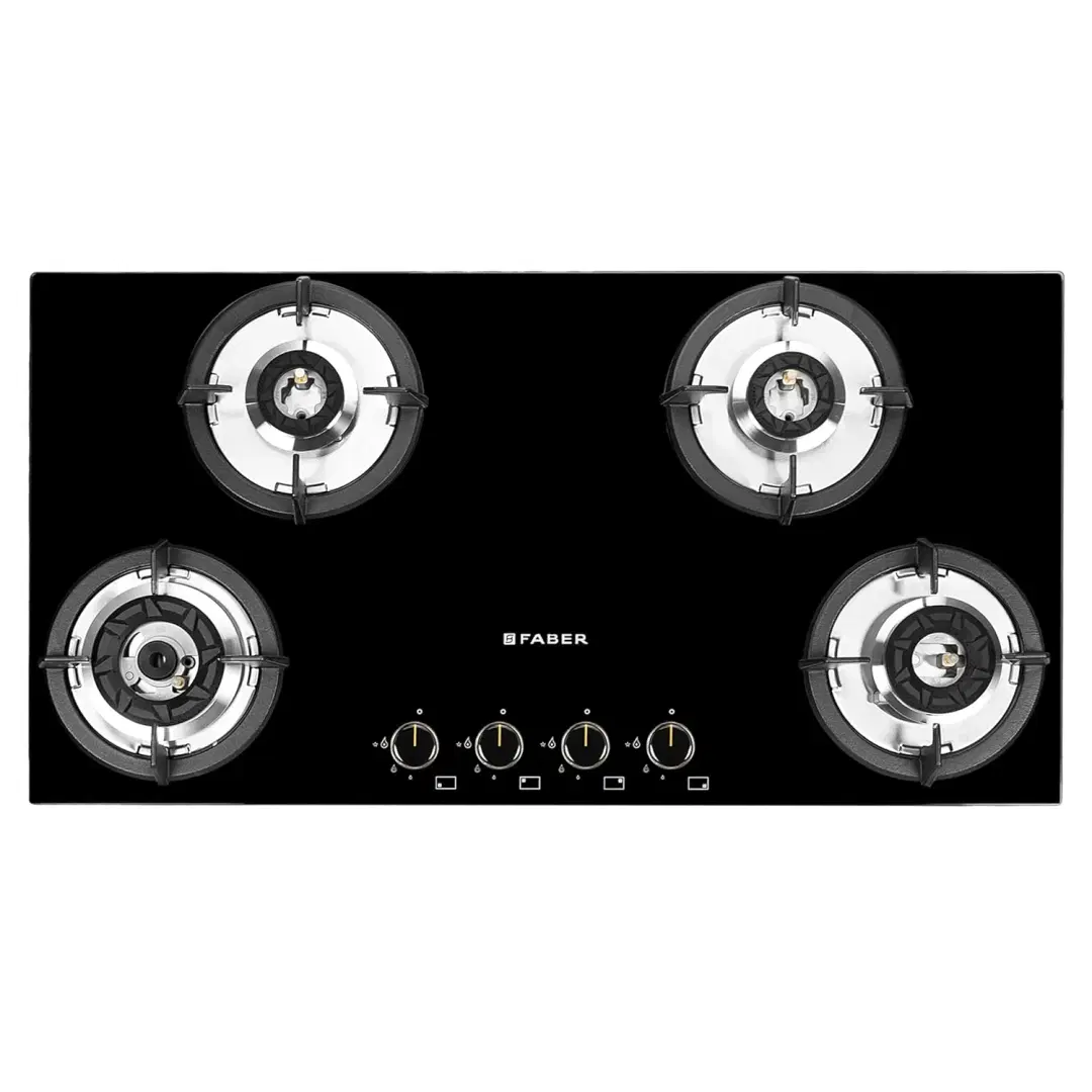 Faber Hob Superia HT904 BR AI Glass Automatic Hob (4 Burners)