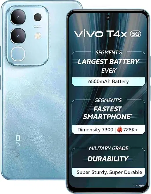 Fastest Ram 128 Gb Ram Vivo T4x 5G Marine Blue, 6GB RAM, 128GB Storage