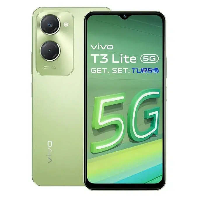 Vivo T3 Lite 5G (Vibrant Green, 6GB Ram 128GB Storage)