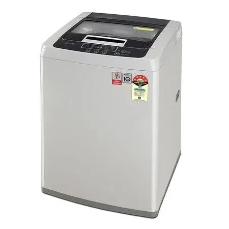 LG 7.5 kg 5 Star Inverter Fully Automatic Top Load Washing Machine (T75VBSF1Z, Smart Inverter Motor, Middle Free Silver)