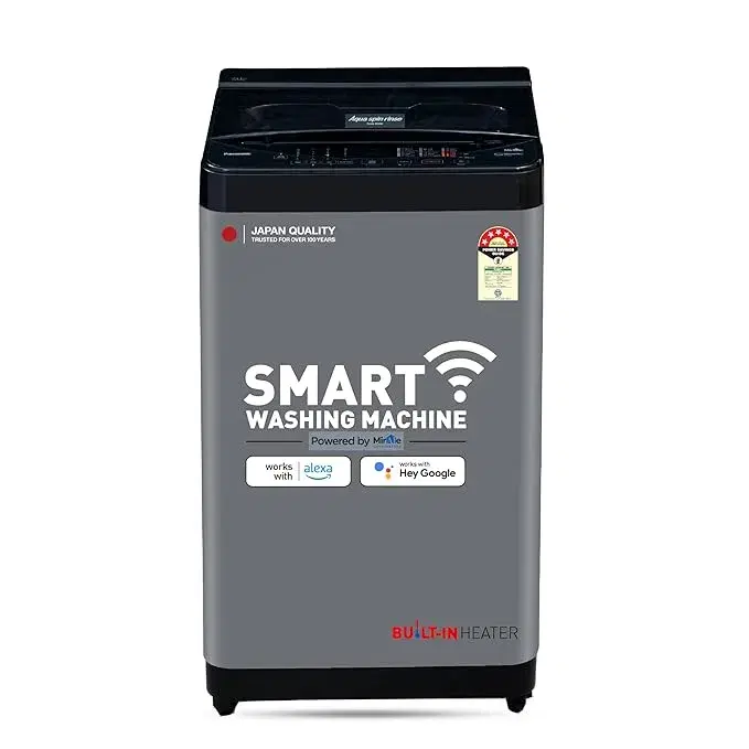 Panasonic 8 Kg Front Panel Top Load Washing Machine (NA-F80C2CRB ,Charcoal Inox Grey)