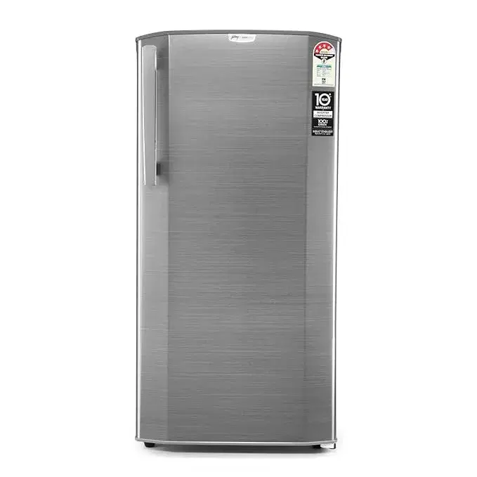 Godrej 194 L Direct Cool Single Door 5 Star Refrigerator with With Inverter & Turbo Cooling Technology Ensuring Faster Cooling (Fossil Steel, RD EMARVEL 215E THI FS ST)